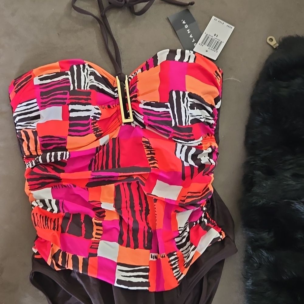 La Blanca One Piece Bathing Suit Nwt